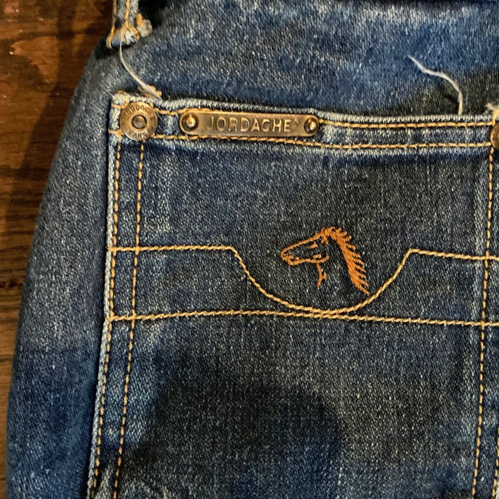 Vintage 1980s Women's Jordache Jeans 29 Waist High Waisted Unhemmed